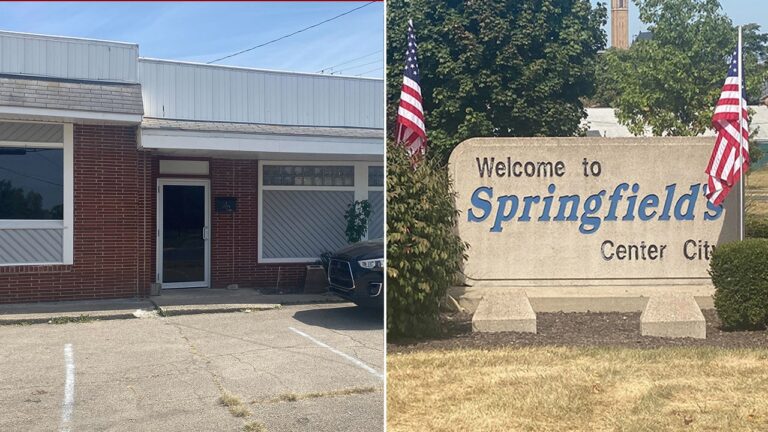 Springfield sign and the Haitian community center