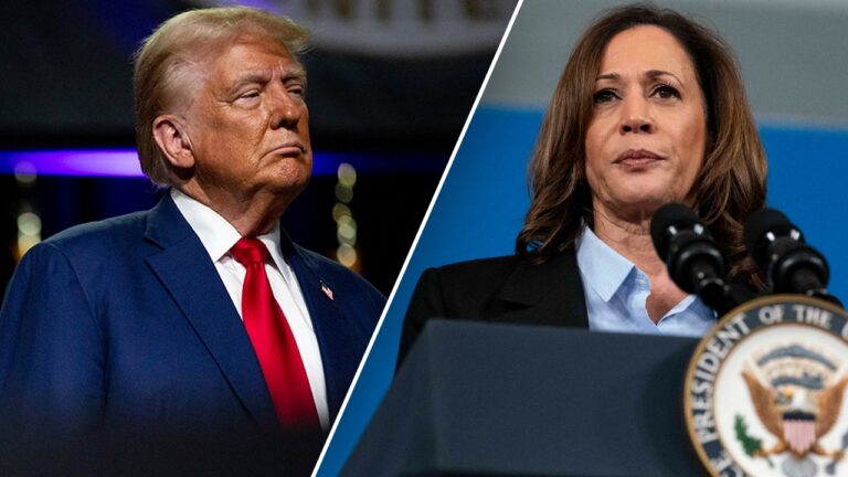 trump harris diag split