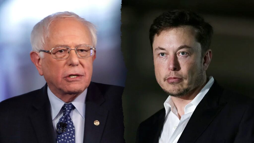 bernie sanders elon musk