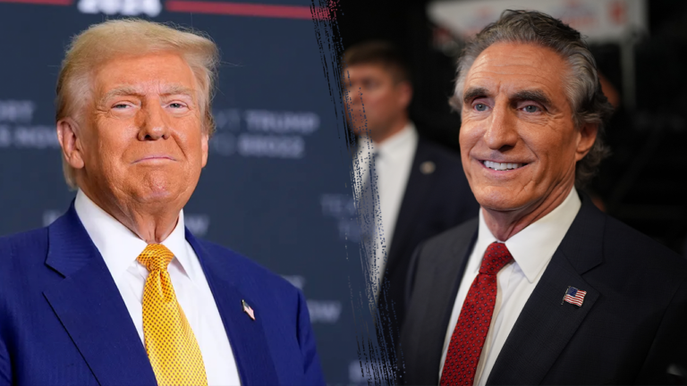 trump burgum apgetty