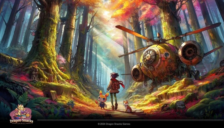 Dragon Snacks Key Art Environment