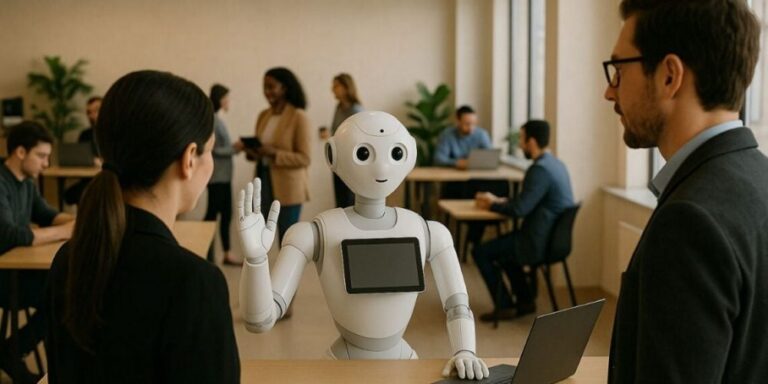 AI At The Front Desk Are Bots The Future Of Reception In Coworking Spaces 1140x570 1 e1746736410247