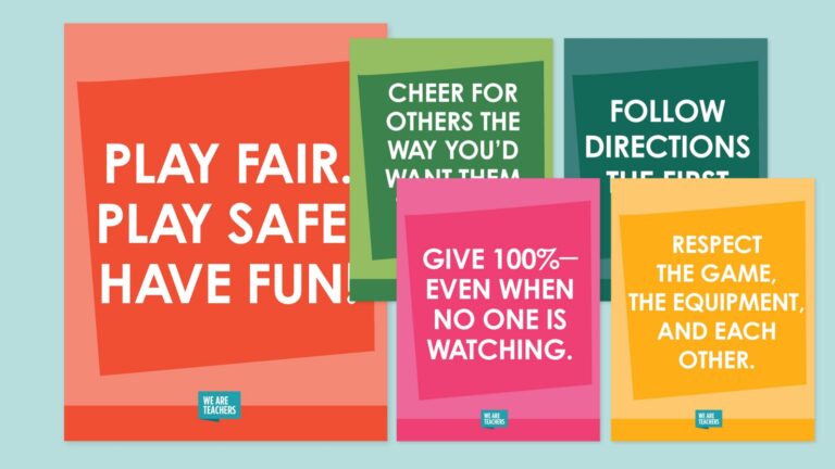 elementary pe game posters